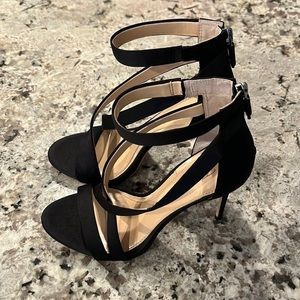 Black high heels shoe